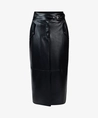 Aiko Midi Rok Vicky Leather Look