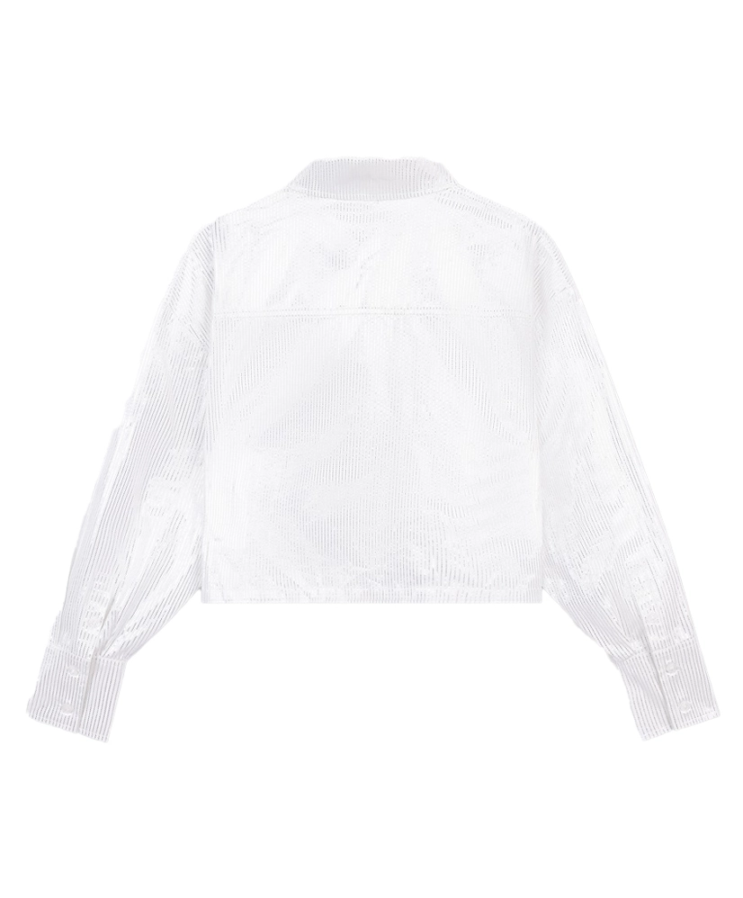 ALIX The Label Blouse Pinstripe Metallic