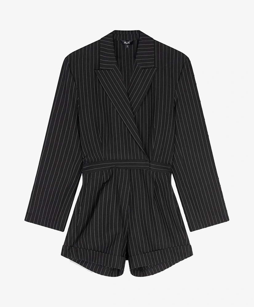 ALIX The Label Playsuit Pinstripe