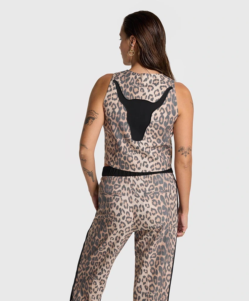 ALIX The Label x 10th Anniversary Gilet Leopard