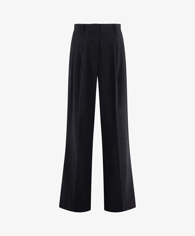 Anna Straight Leg Pantalon Effen