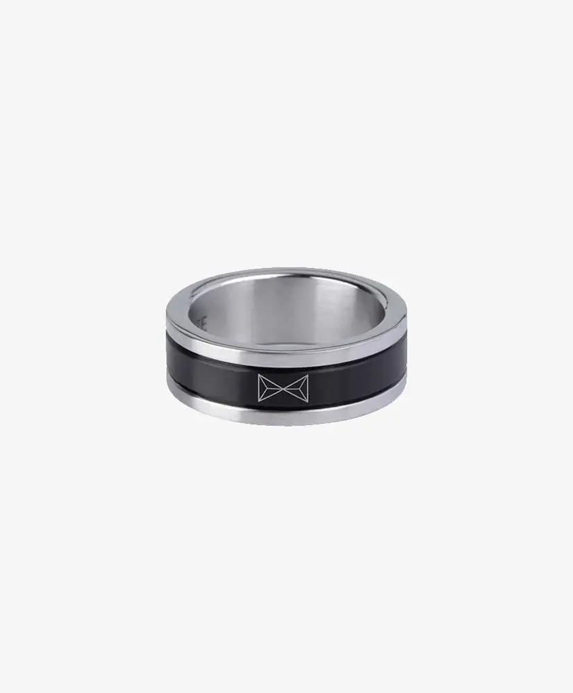 AZE Jewels Ring Two-Tone Inox/Noir