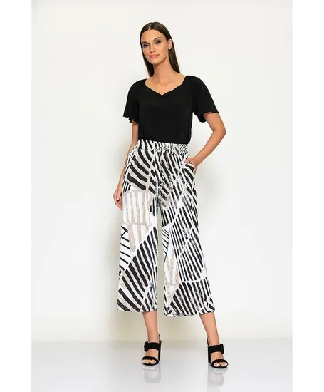 Batida Pantalon Wide Leg 3/4e