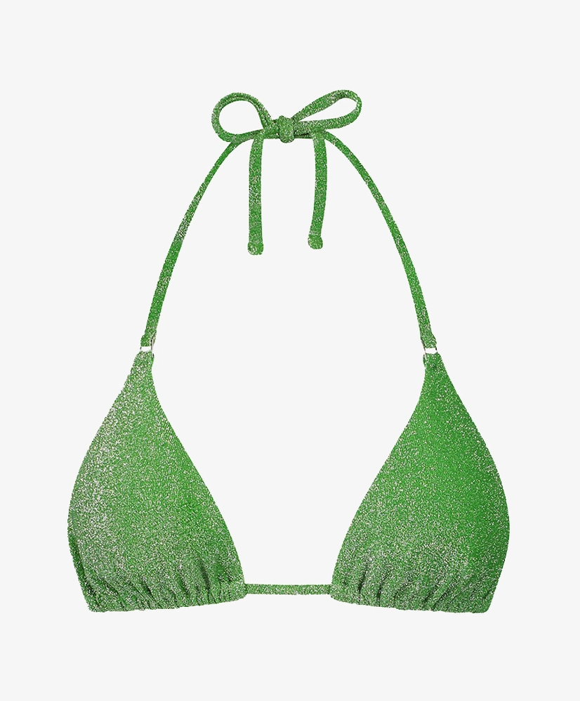 Beachlife Limited Bikini Top Lime Glitter