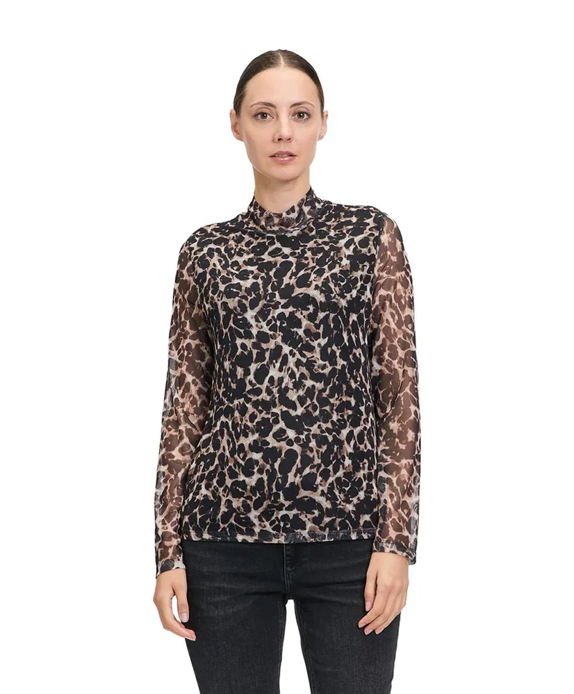 Betty & Co Mesh Top Animalprint