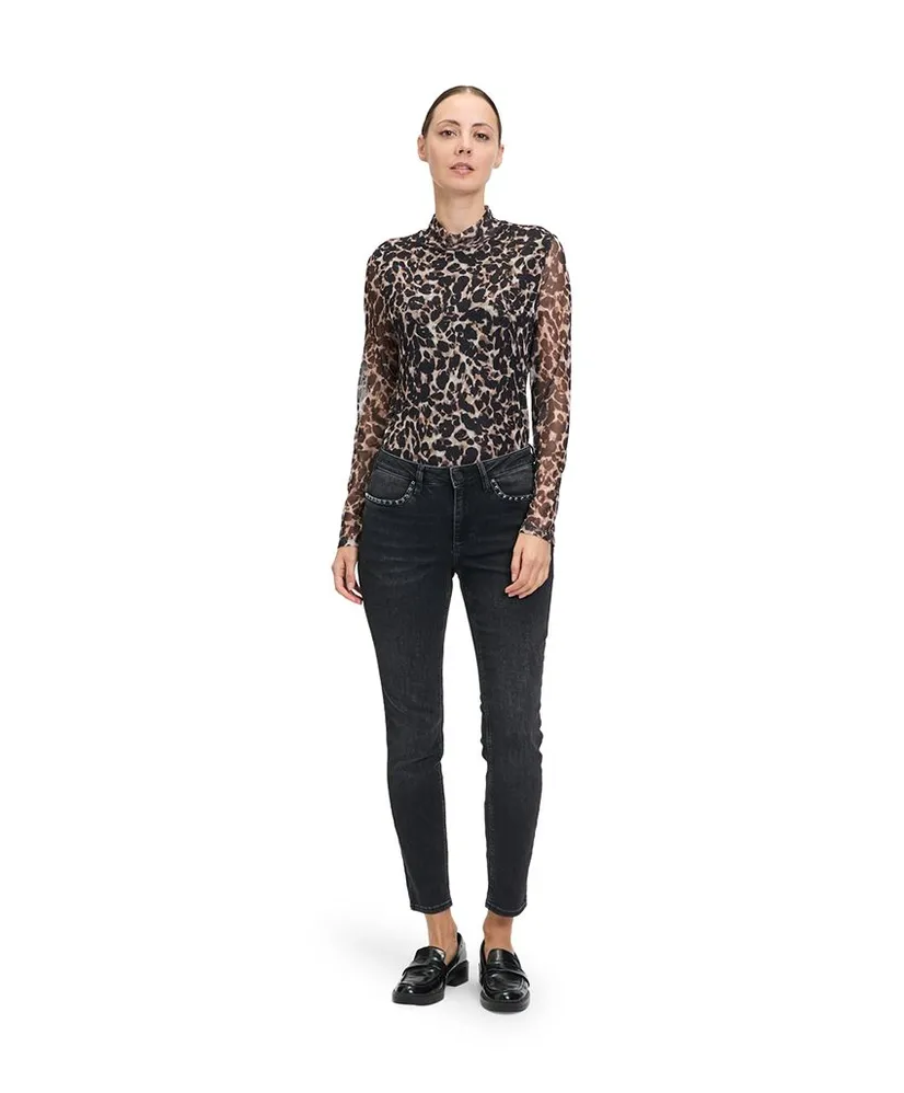 Betty & Co Mesh Top Animalprint