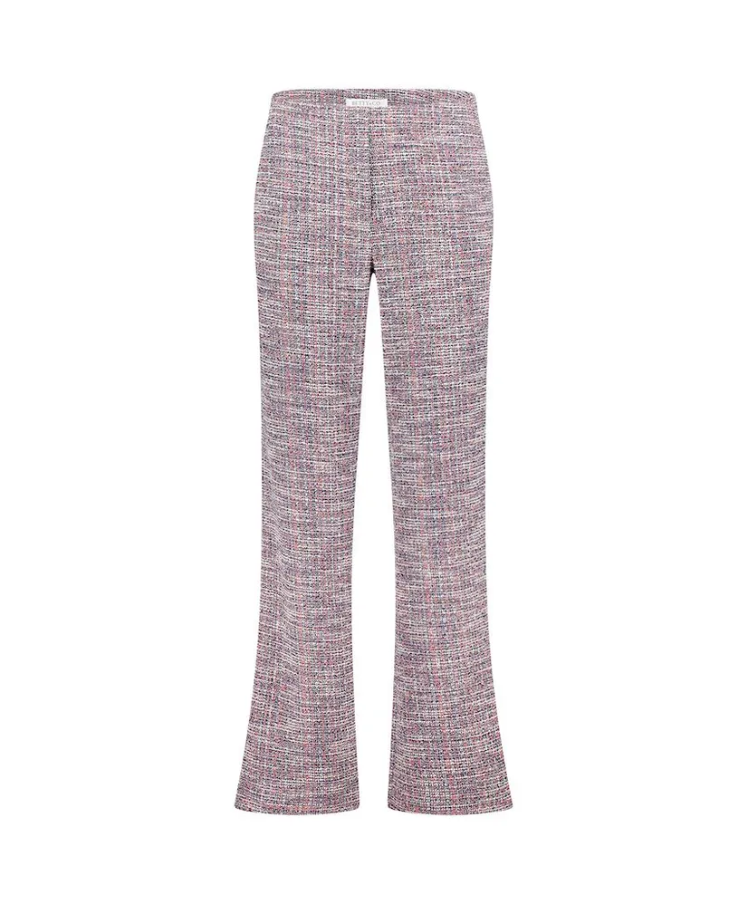 Betty & Co Pantalon Gemêleerd Wide Leg