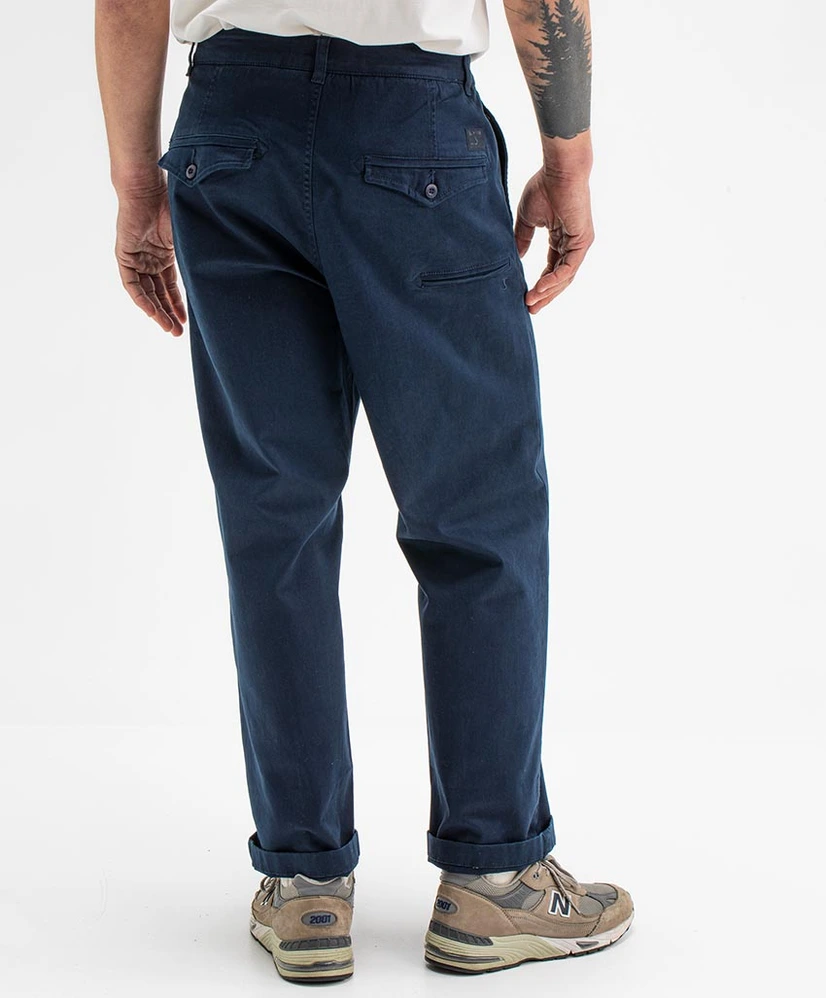 Butcher of Blue Chino Broek Philip Loose Fit