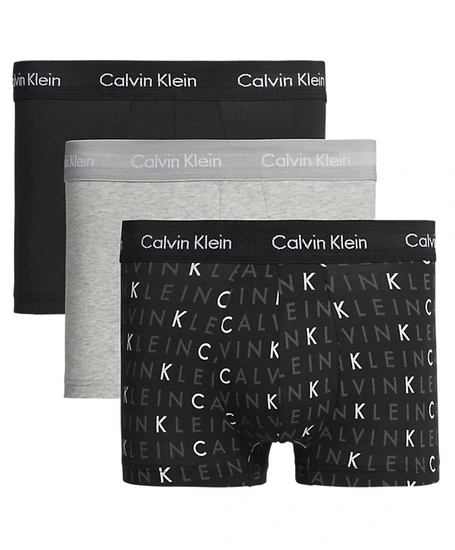 Calvin Klein Shorts Low Rise 3-Pack Zwart/Grijs