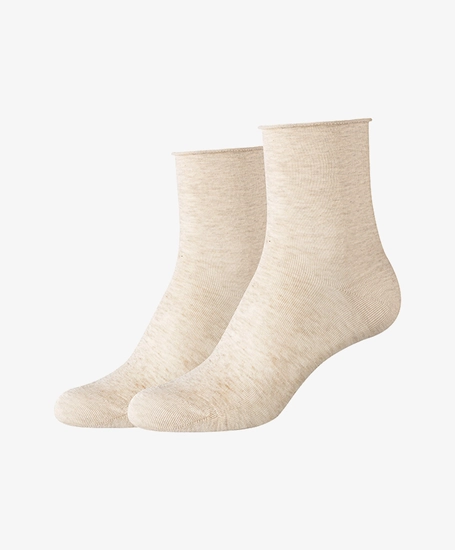 Camano Cotton Fine Rolled Cuff socks