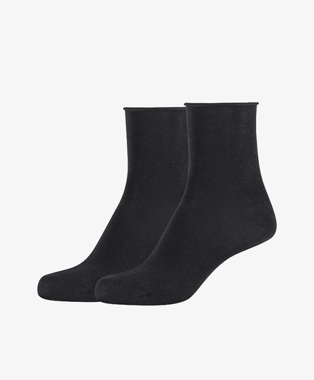 Camano Cotton Fine Rolled Cuff socks
