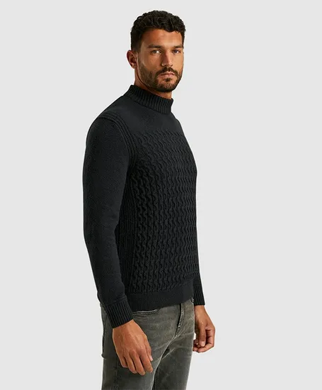 Cast Iron Trui Boucle Mock Neck