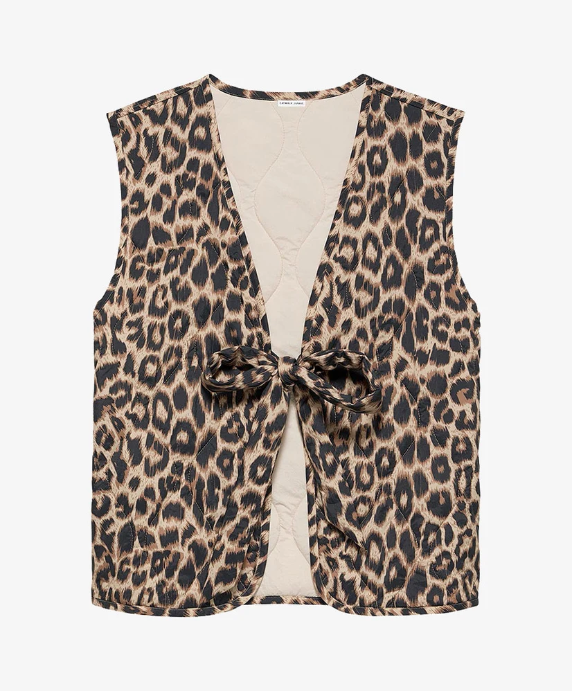 Catwalk Junkie Gilet Leopard Reversible