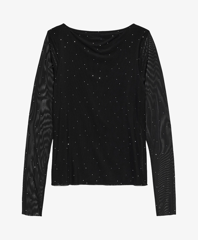 Catwalk Junkie Top Mesh Strass