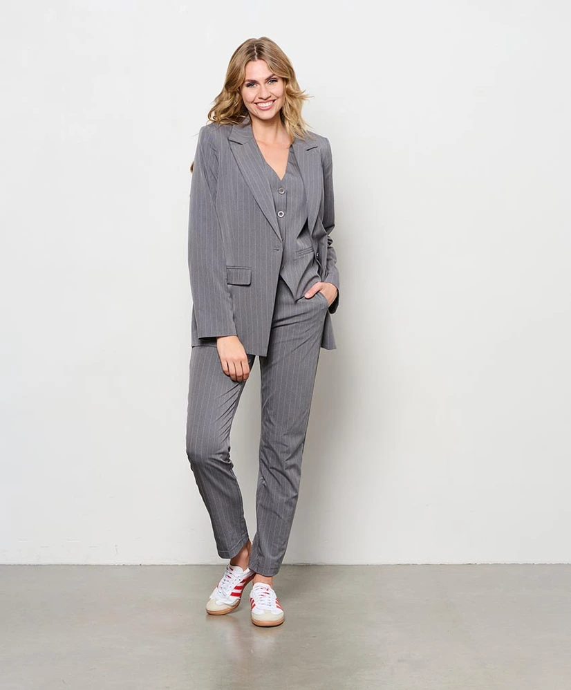 &Co Blazer Pepita Stripe Travel