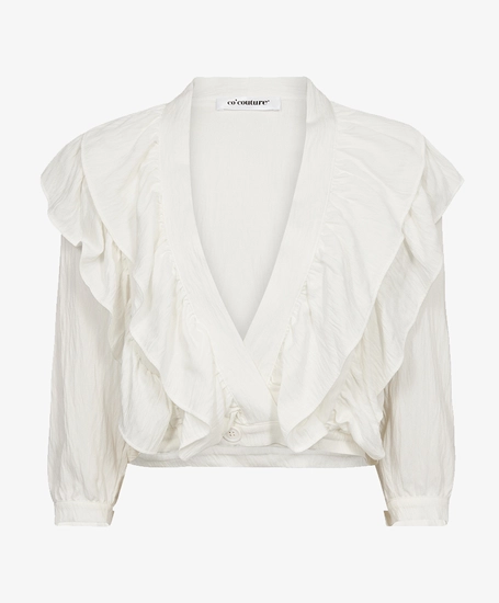 co'couture Top Sueda Frilly