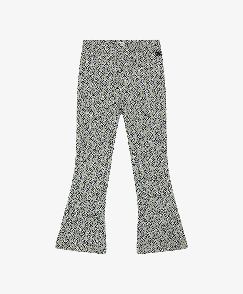 Daily7 Flared Broek Flower