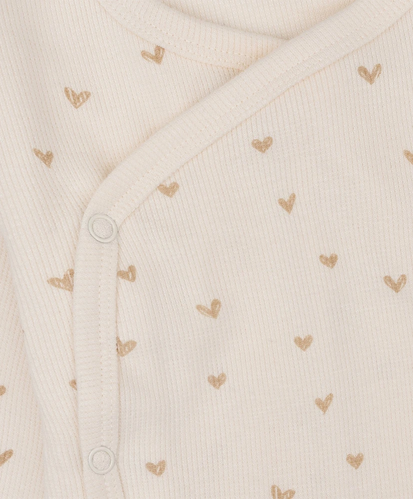 Daily7 T-shirt Wrap Rib Heart