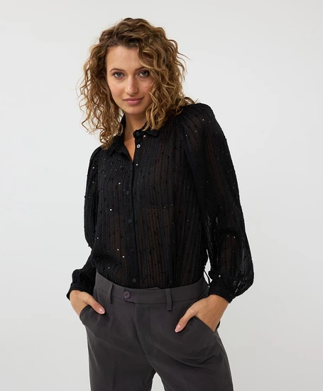 EsQualo Blouse Basic Sequins