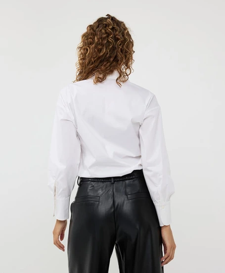 EsQualo Blouse Poplin Broche