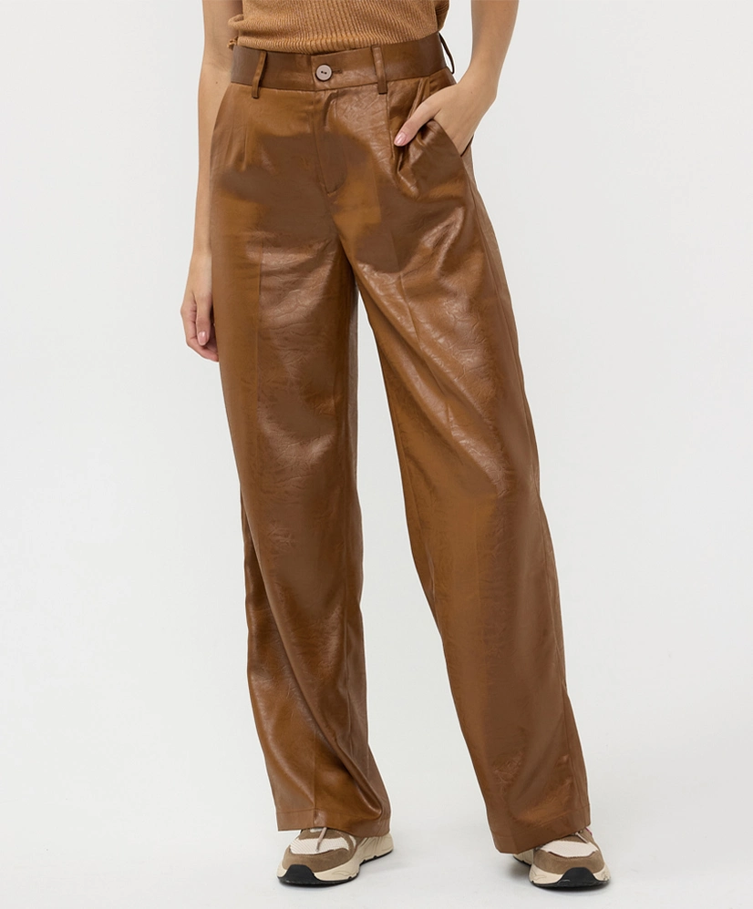 EsQualo Broek Metallic Wide Leg