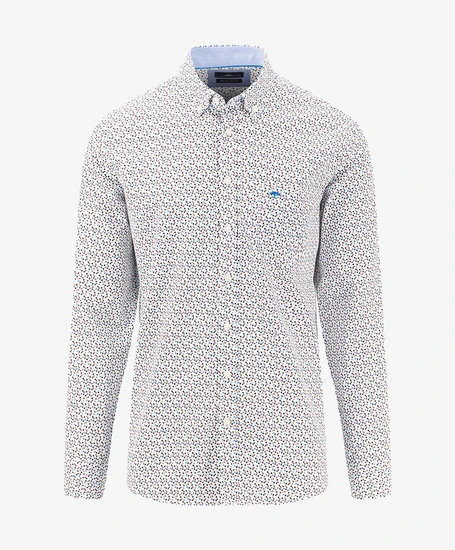 Fynch-Hatton Overhemd Allover Print Casual Fit