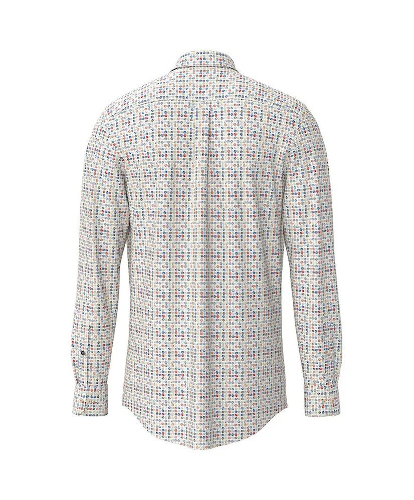 Fynch-Hatton Overhemd Combi Print Casual Fit