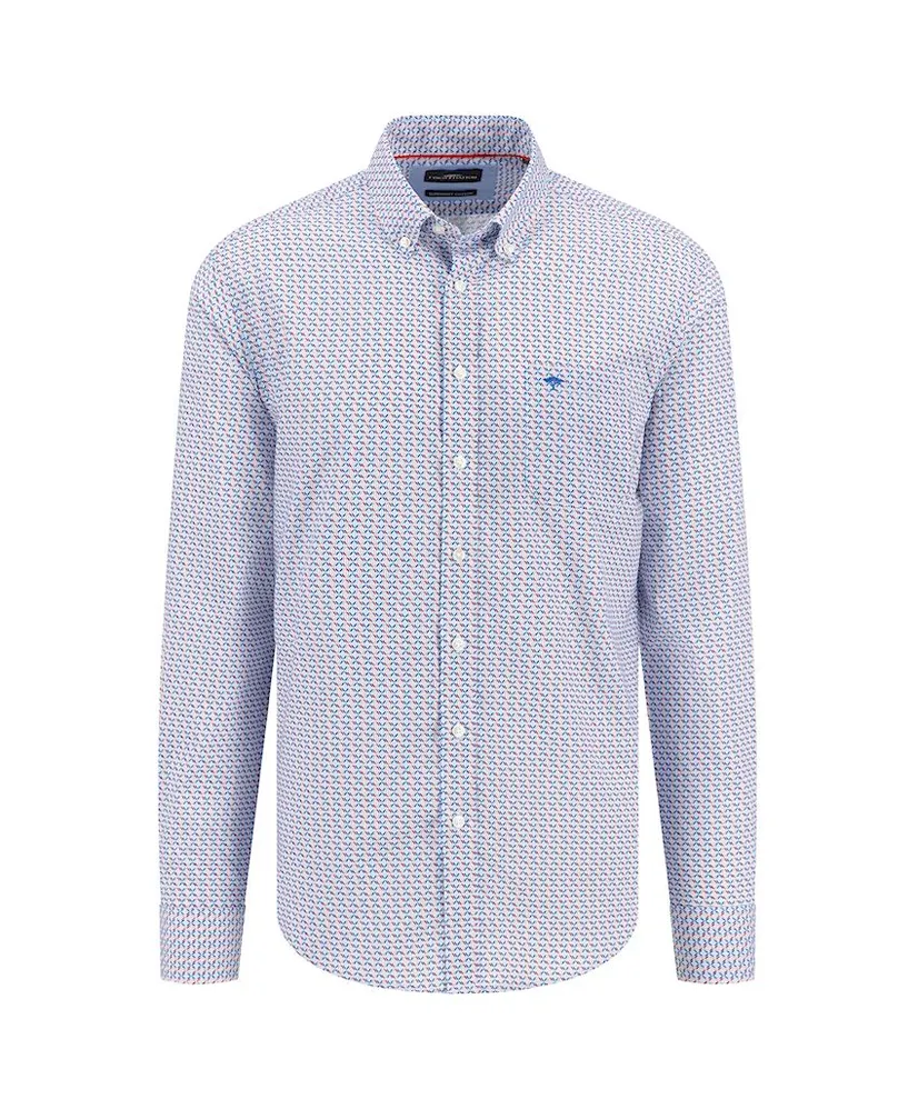 Fynch-Hatton Overhemd Print Casual Fit