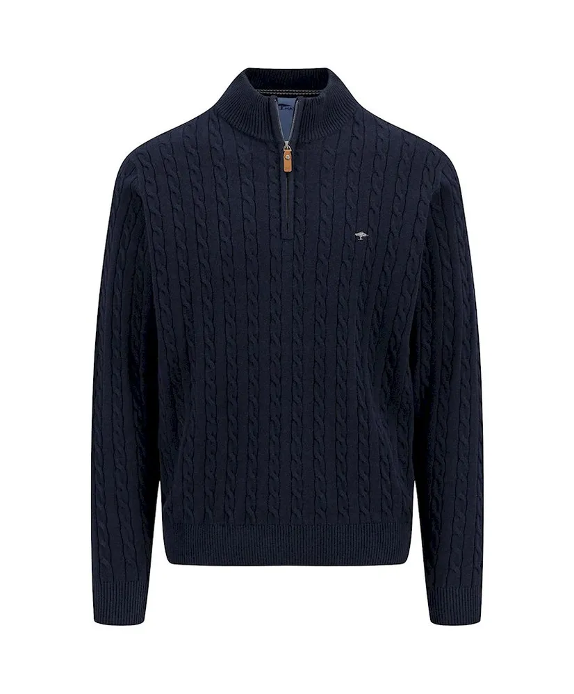 Fynch-Hatton Trui Half Zip Troyer Cable