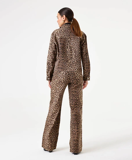 GARCIA Flared Jeans Leopard