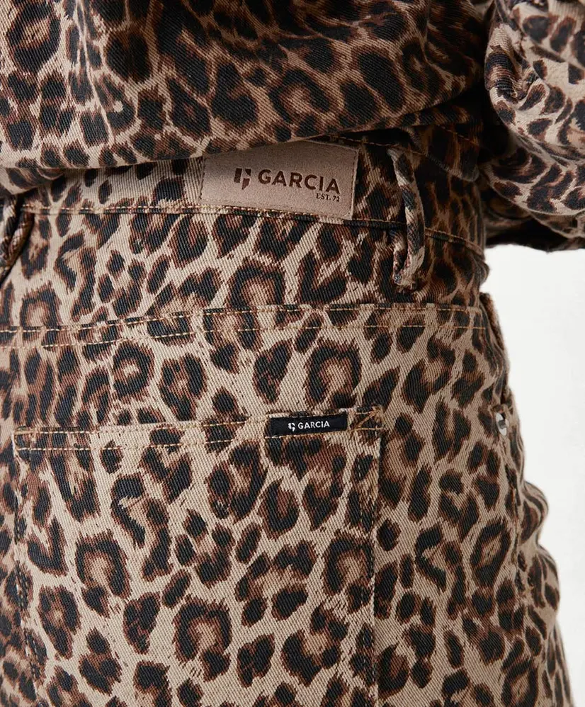 GARCIA Flared Jeans Leopard