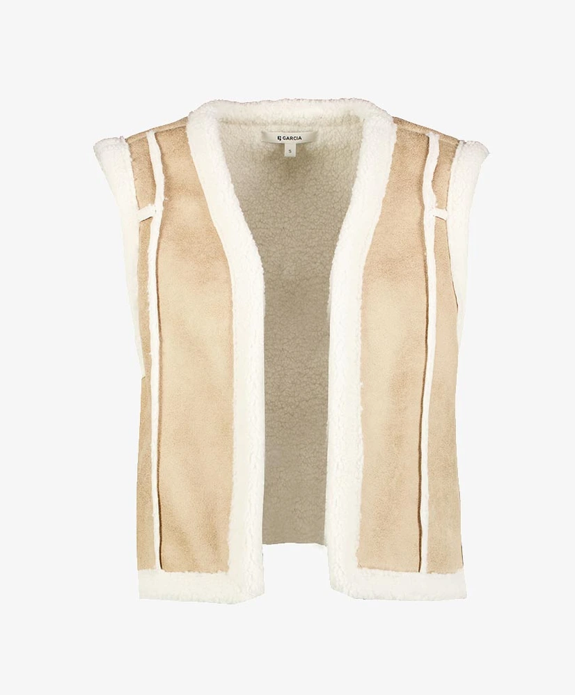 GARCIA Gilet Suede Teddy