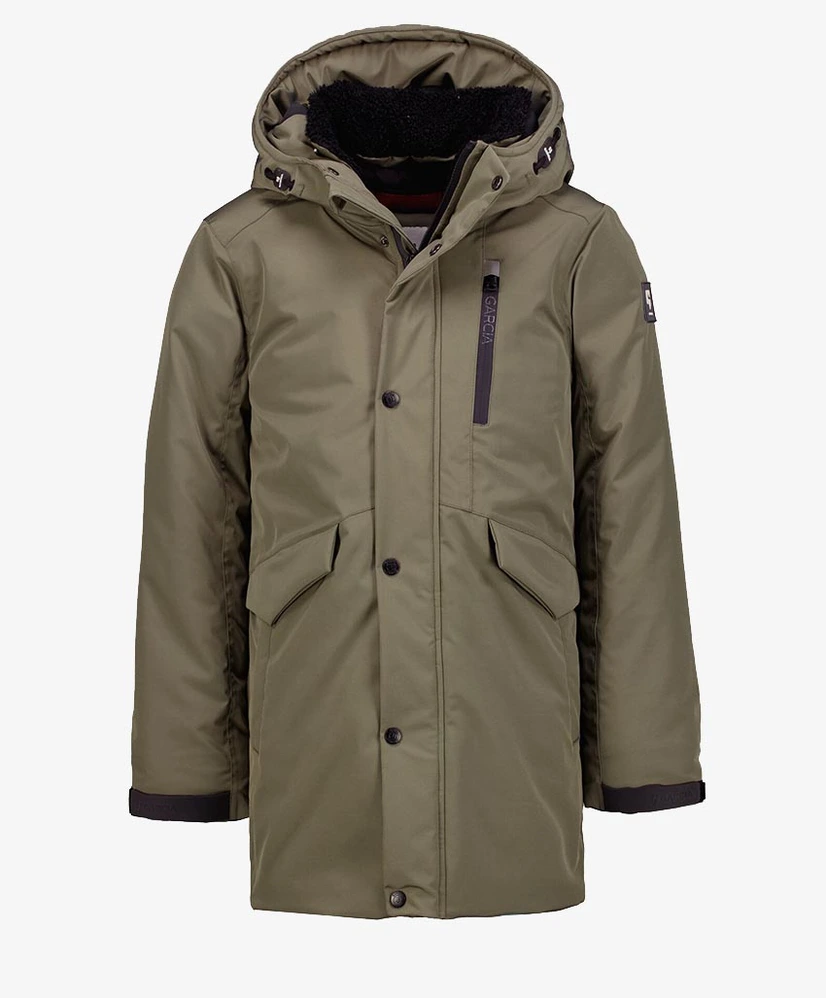 GARCIA Parka Jas Effen