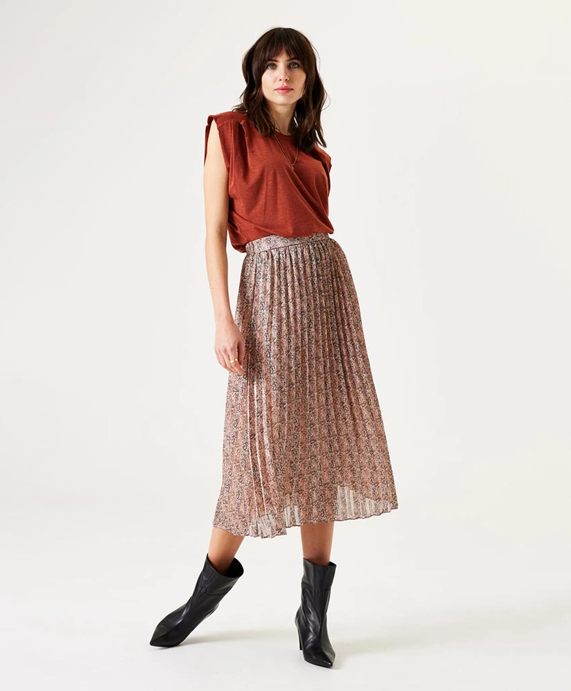 GARCIA Plissé Rok Allover Print