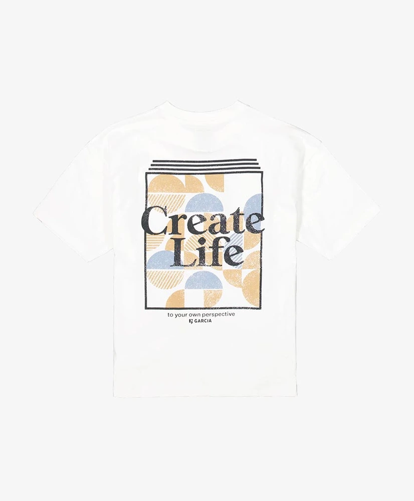 GARCIA T-shirt Backprint Create Life