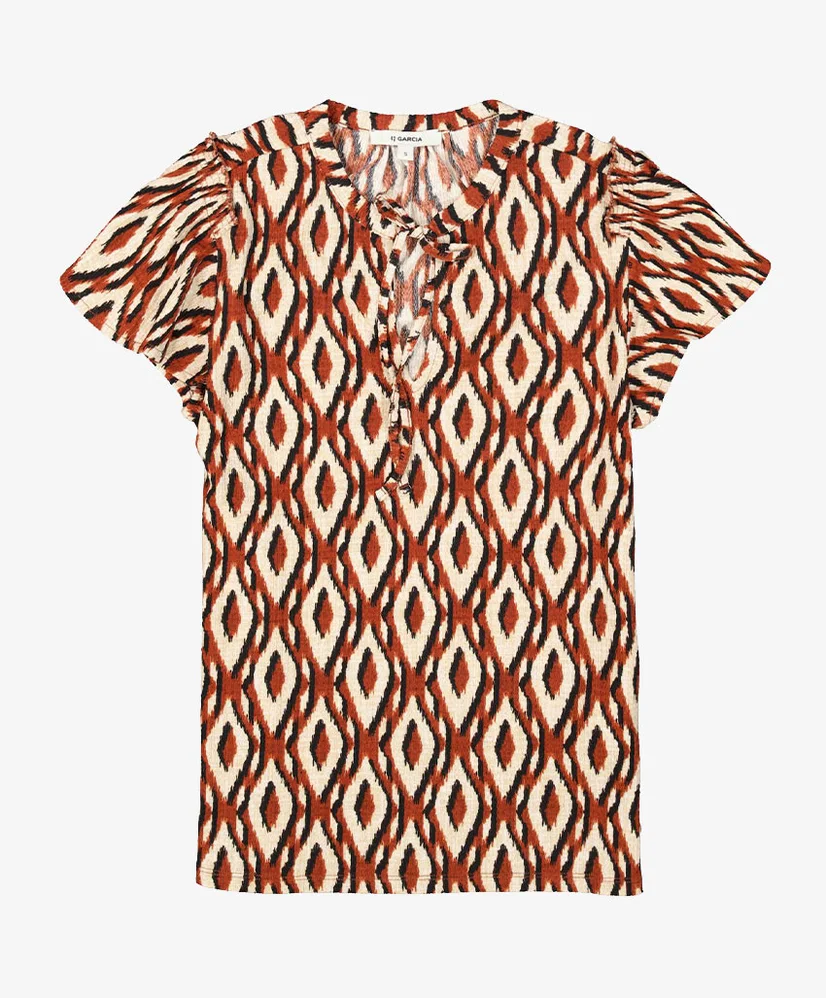 GARCIA Top Allover Print