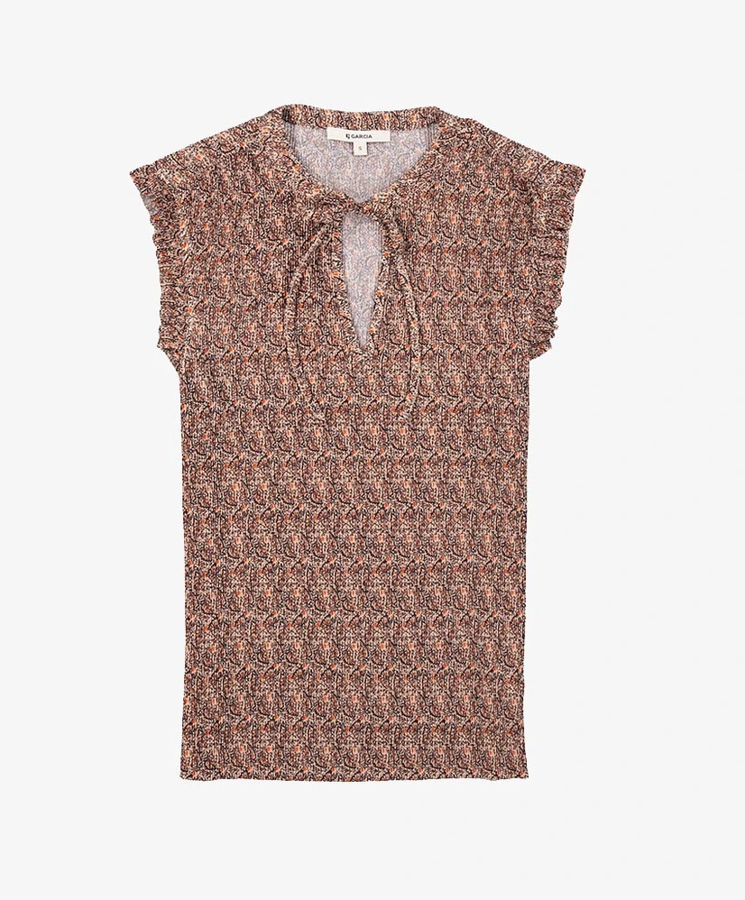 GARCIA Top Allover Print