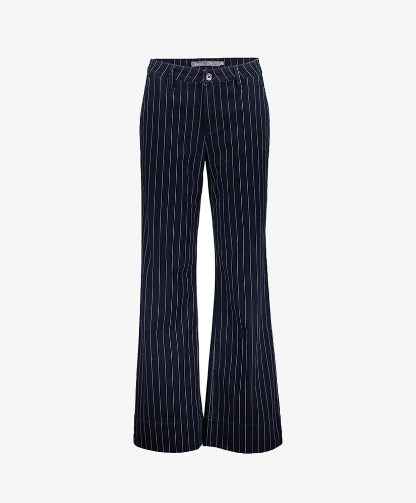 Geisha Flared Jeans Pinstripe