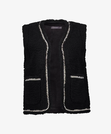 Geisha Gilet teddy embroidery