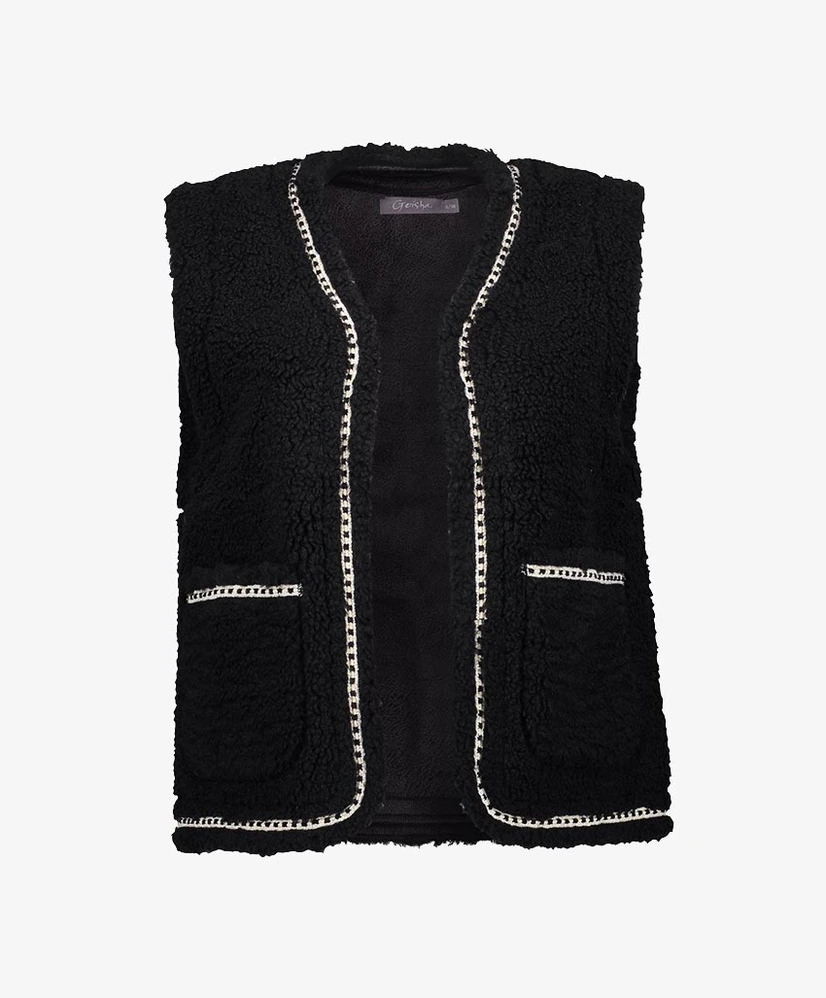 Geisha Gilet teddy embroidery