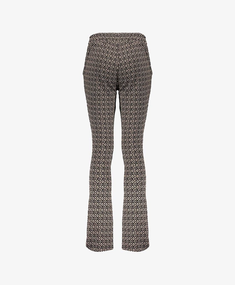 Geisha Girls Flared Broek Jacquard Print