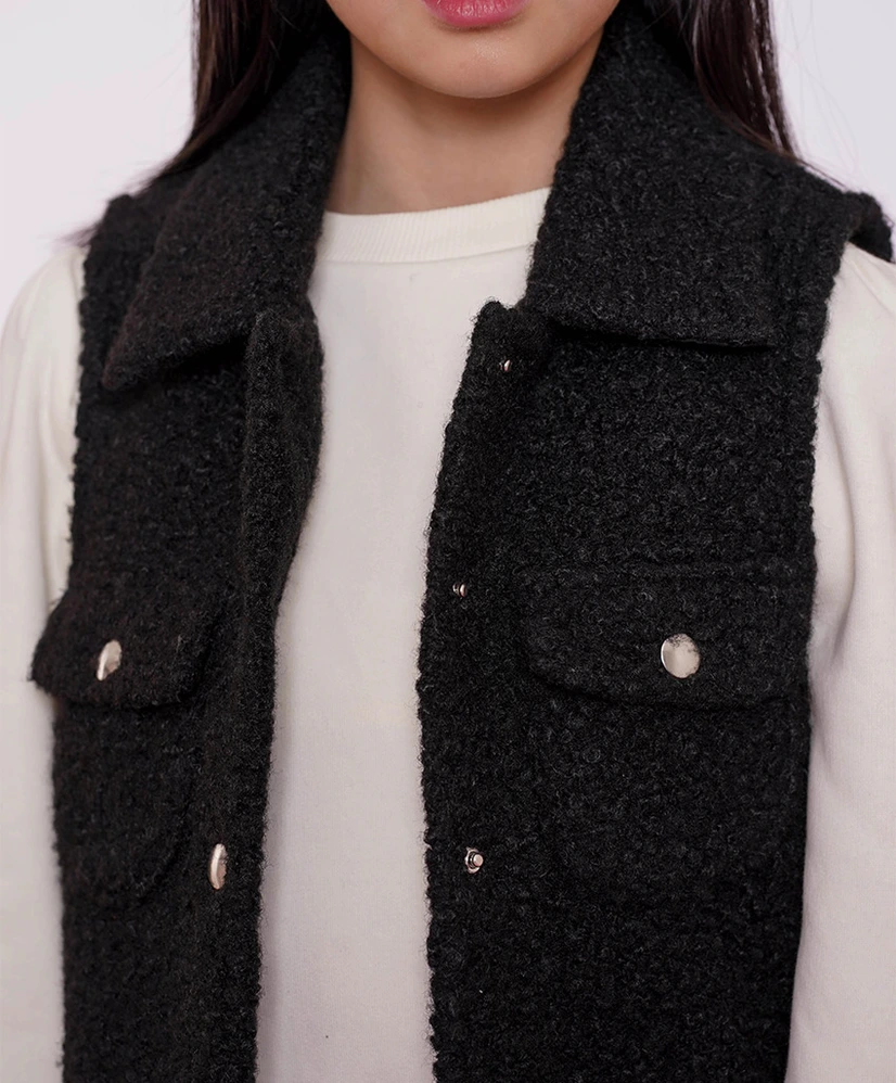 Geisha Girls Gilet Curly Teddy