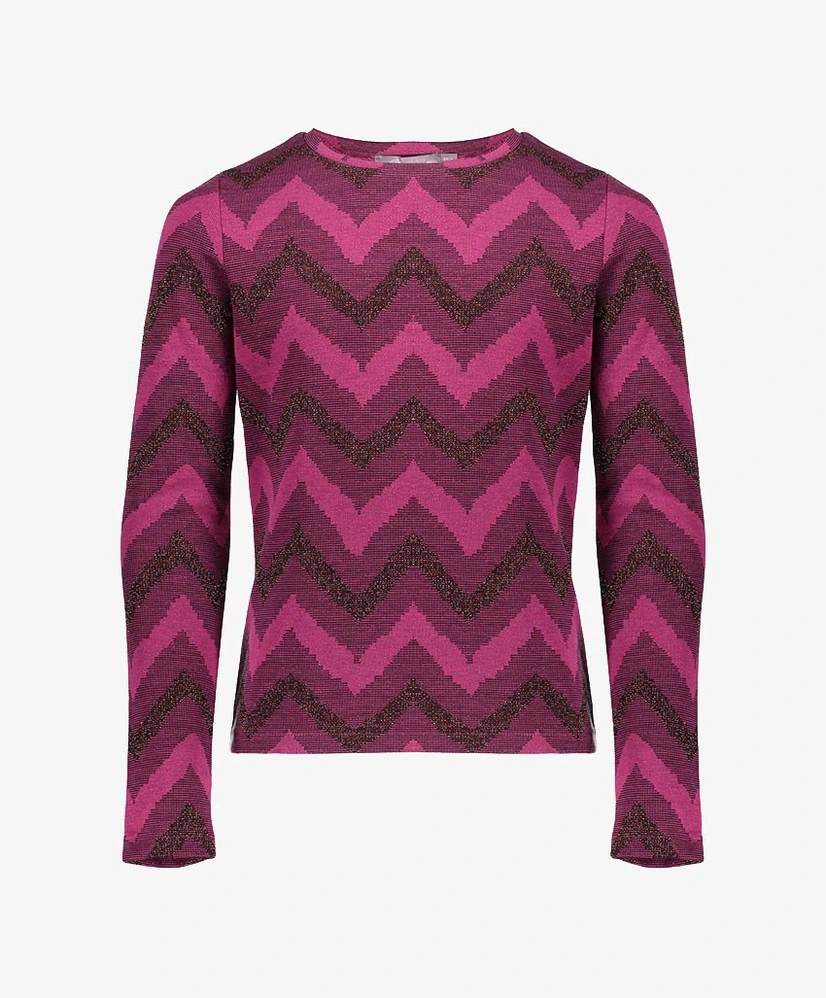 Geisha Girls Top Zig Zag Lurex