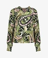 Geisha Top Big Paisley Print