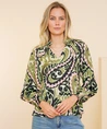 Geisha Top Big Paisley Print