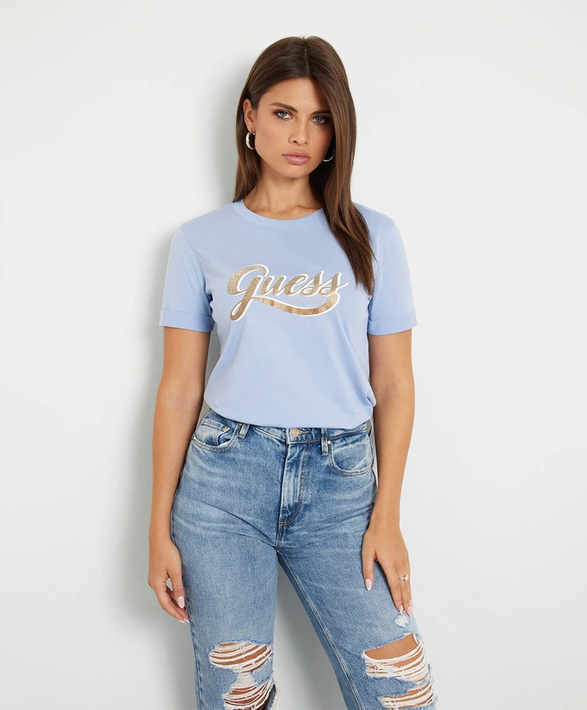 GUESS T-shirt Glittery Logo