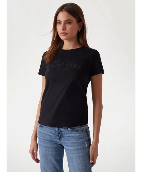 GUESS T-shirt Script Lace Logo