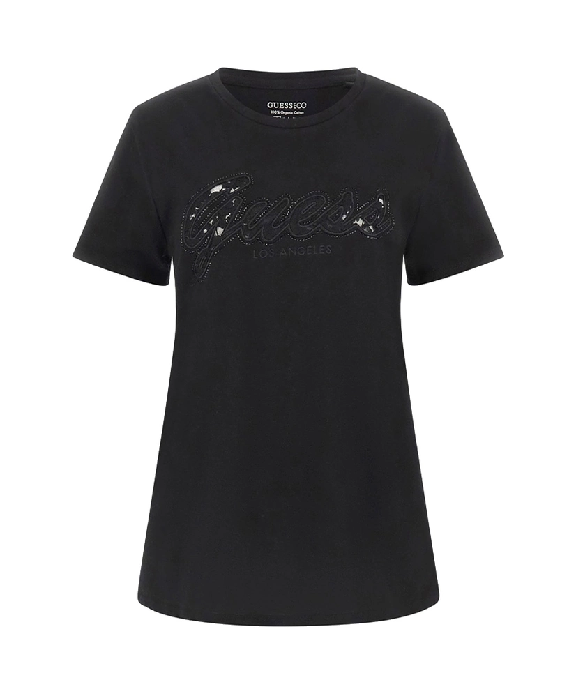 GUESS T-shirt Script Lace Logo