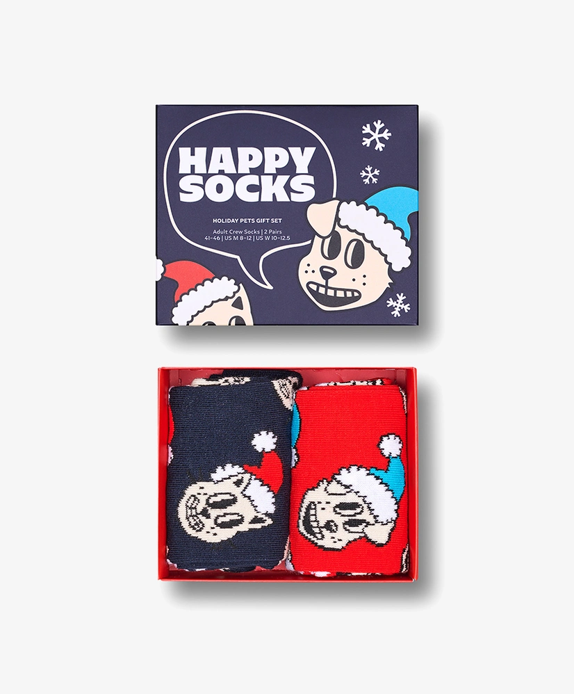 Happy Socks Sokken Holiday Cat & Dog Gift Set