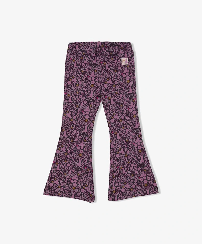 JUBEL Flared Broek Allover Print Forest Fancy